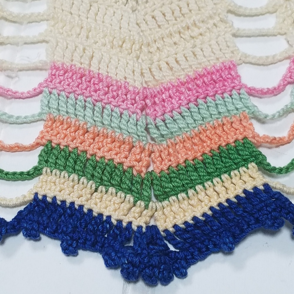 Vintage crocheted apron - Picture 5 of 8